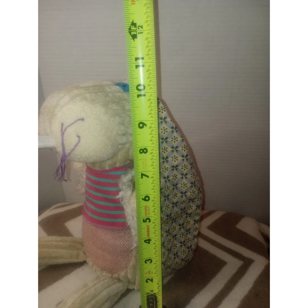 Original Deglingos Lapinos The Rabbit Plush Multicolor Corduroy‎ Floppy Plush